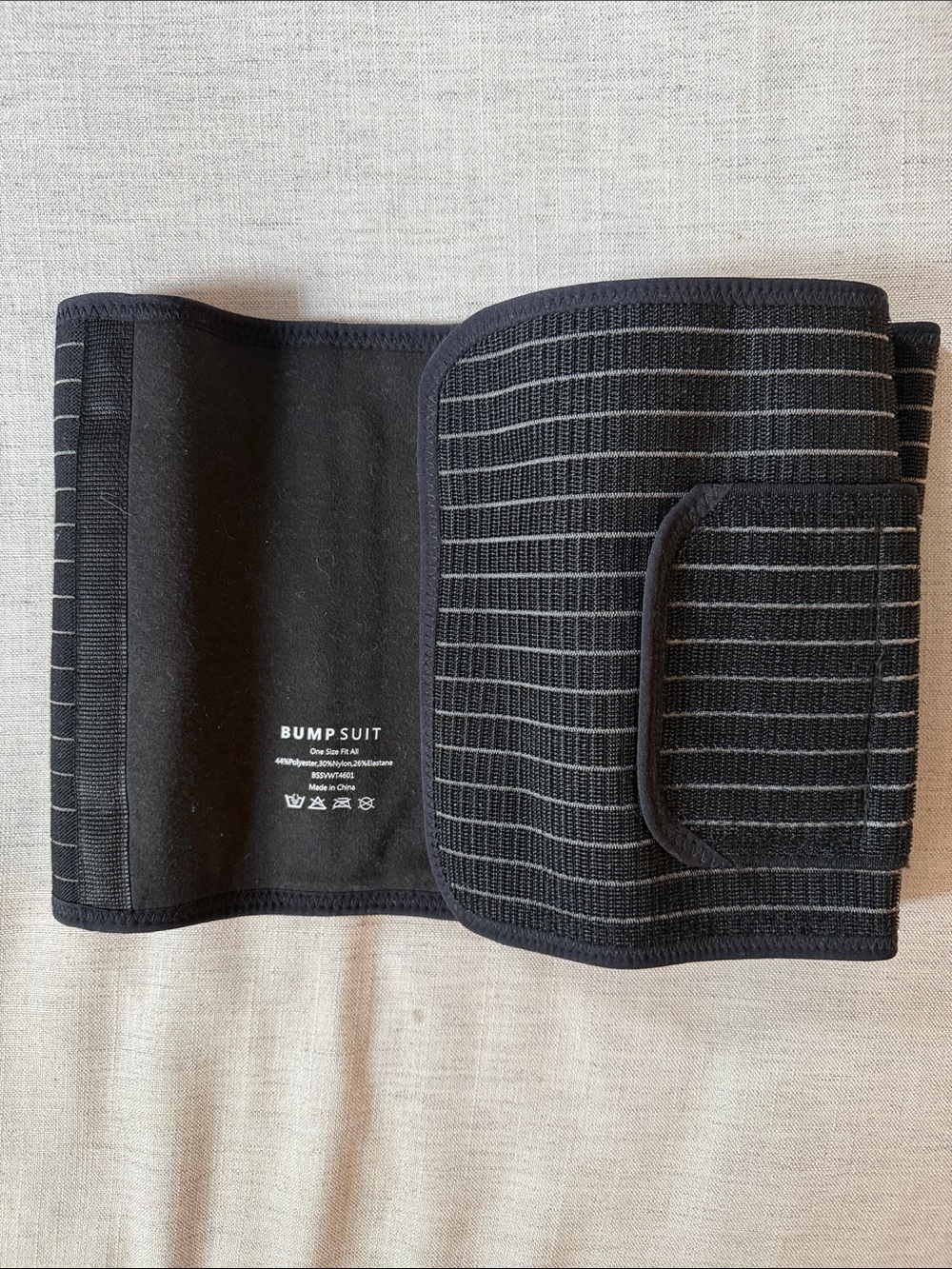 Bumpsuit Black Velcro Waist Trainer Belt